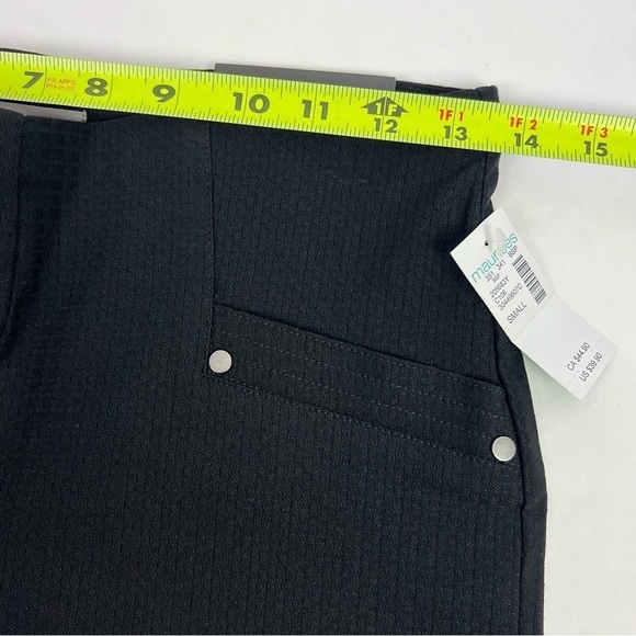 NWT Maurices Women’s Career Pull On Pants Sz Small Black High-Rise Crop Stretch - Picture 10 of 15